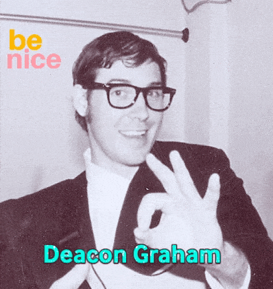 gif of Deacon Graham - Deliverer of Sermons